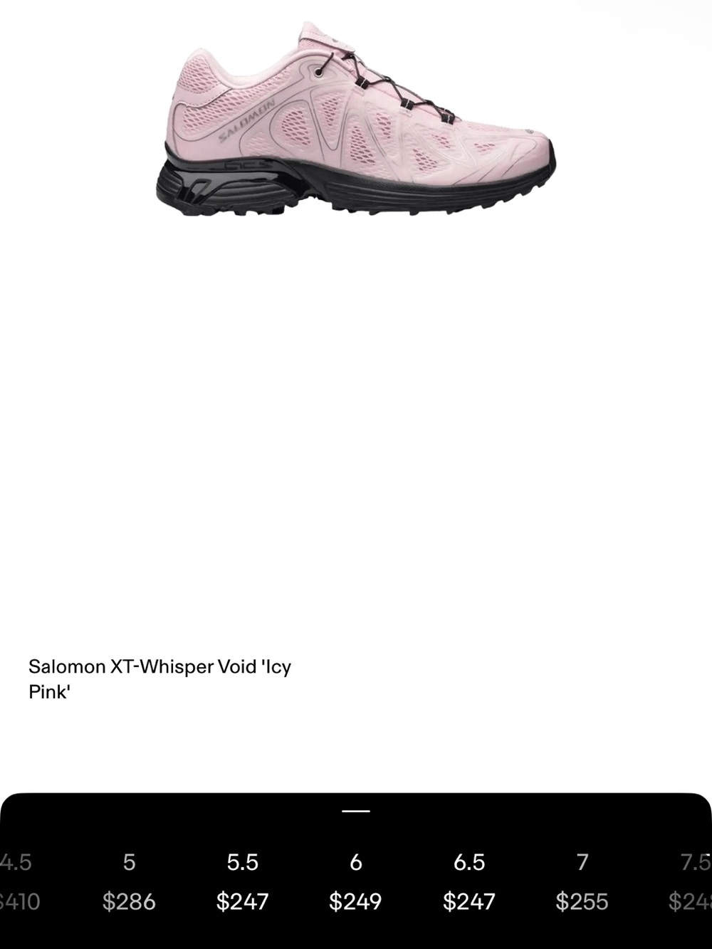 Salomon Women’s XT-Whisper Trail Shoe — Light Pink/Black